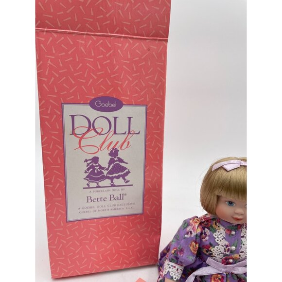 Goebel Doll Club Exclusive Porcelain Doll By Bette Ball - Picture 5 of 7